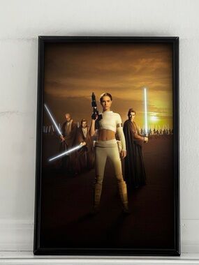 Star Wars Attack of the Clones Padme Anikan Skywalker Obi-Wan Kenobi  Poster